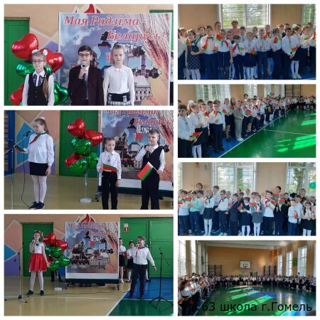 торжественная линейка,посвященная Дню Государственного Флага,Государственного Герба и Государственного Гимна Республики Беларусь