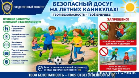 Безопасный досуг на каникулах